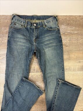 Vintage Evisu Lot 192 Rhinestone Seagull Bootcut Jeans Size 28 Japanese Denim
